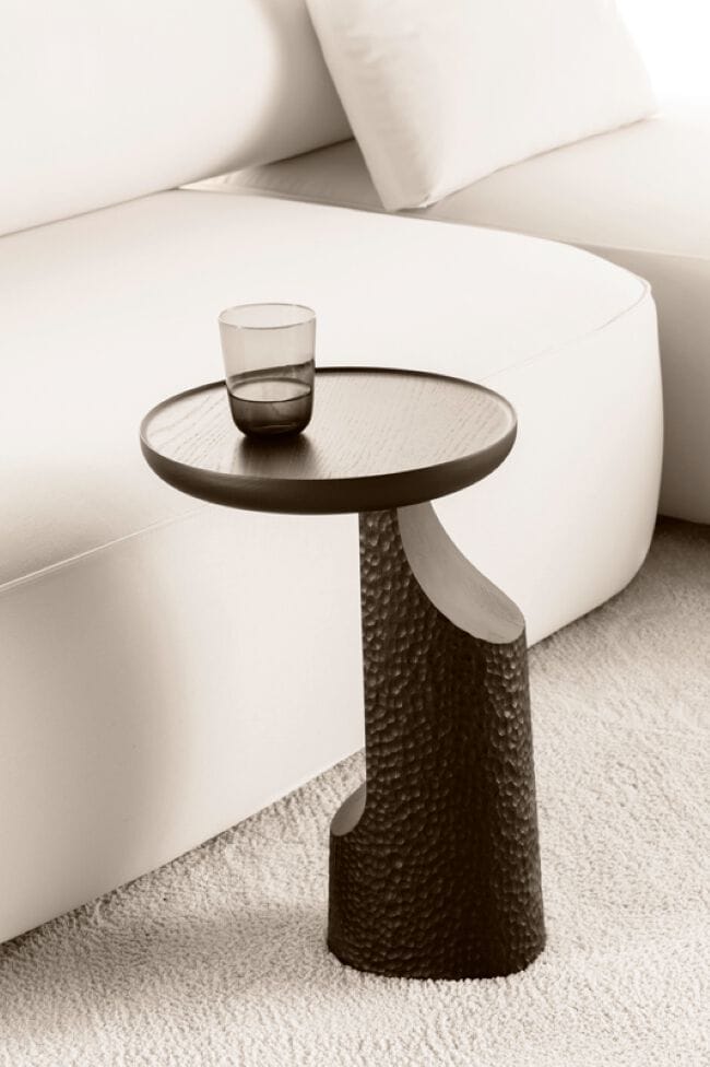 Круглый журнальный столик из массива дерева Vibieffe Quite luxury ARCH-00077320 - Вид №1