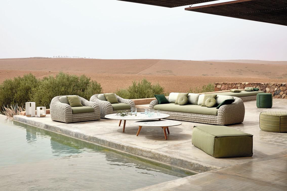 MNST995 Журнальные столики teak ⌀60см Manutti Torsa - Вид №4