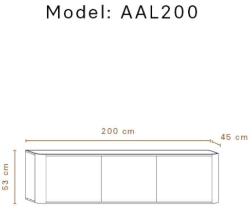 Momocca Комод деревянный с распашными дверцами Adara Aal200 / aal200p - Вид №2