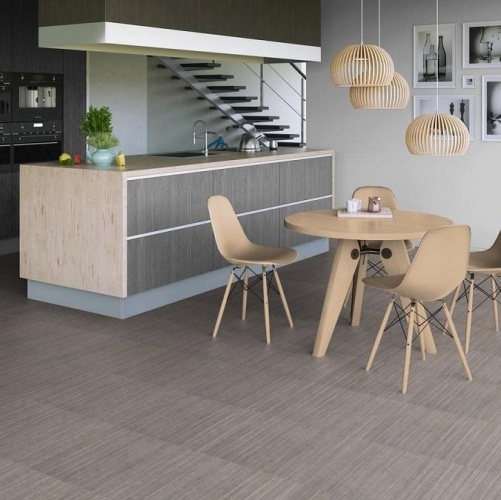 Виниловый ламинат Tarkett Lounge Fabric Дизайнерский с брашью (Текстурированная) 457,2х457,2 мм 1000901225 - Вид №8