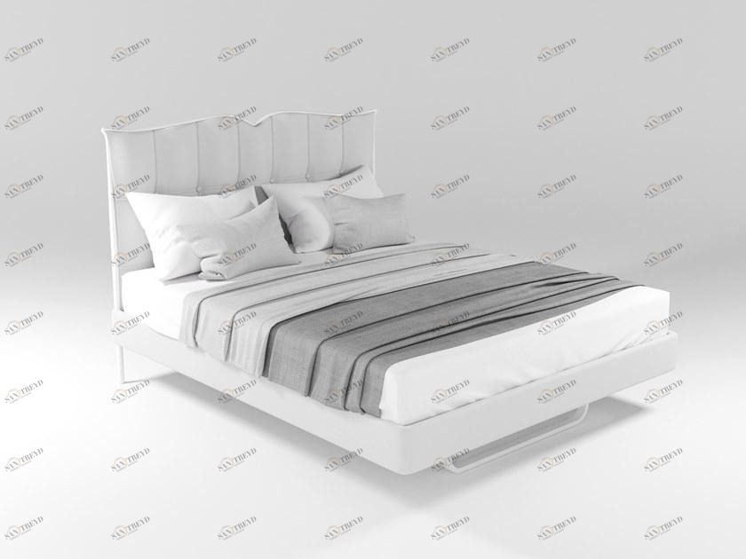 Barel Двуспальная кровать из экокожи с мягким изголовьем sun-id-1473516