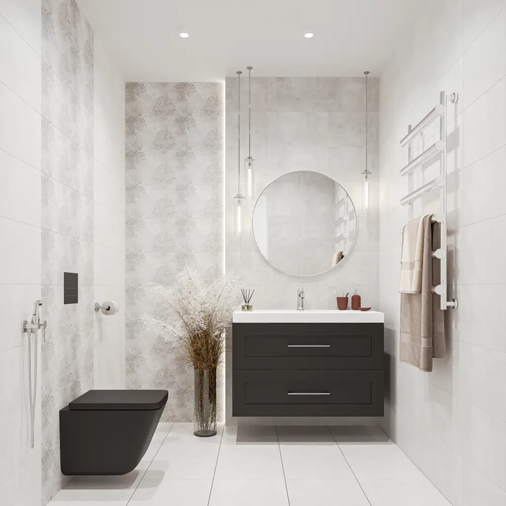 Плитка настенная Culto Lumino 27x40 см 1.08 м² матовая цвет светло-серый 89322564 STLM-2169668 - Вид №5