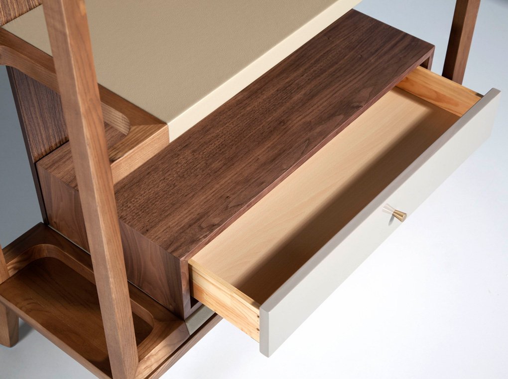 Стеллаж деревянный с ящиком BRS1701A от Angel Cerda ANGEL CERDA  346865 Коричневый  - Вид №7