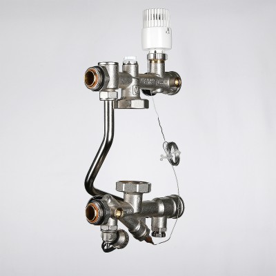 VT.TECHNOMIX.0.130 Насосно-смесительный узел для теплого пола VALTEC TECHNOMIX Valtec 200 мм, 130 мм  - Вид №12