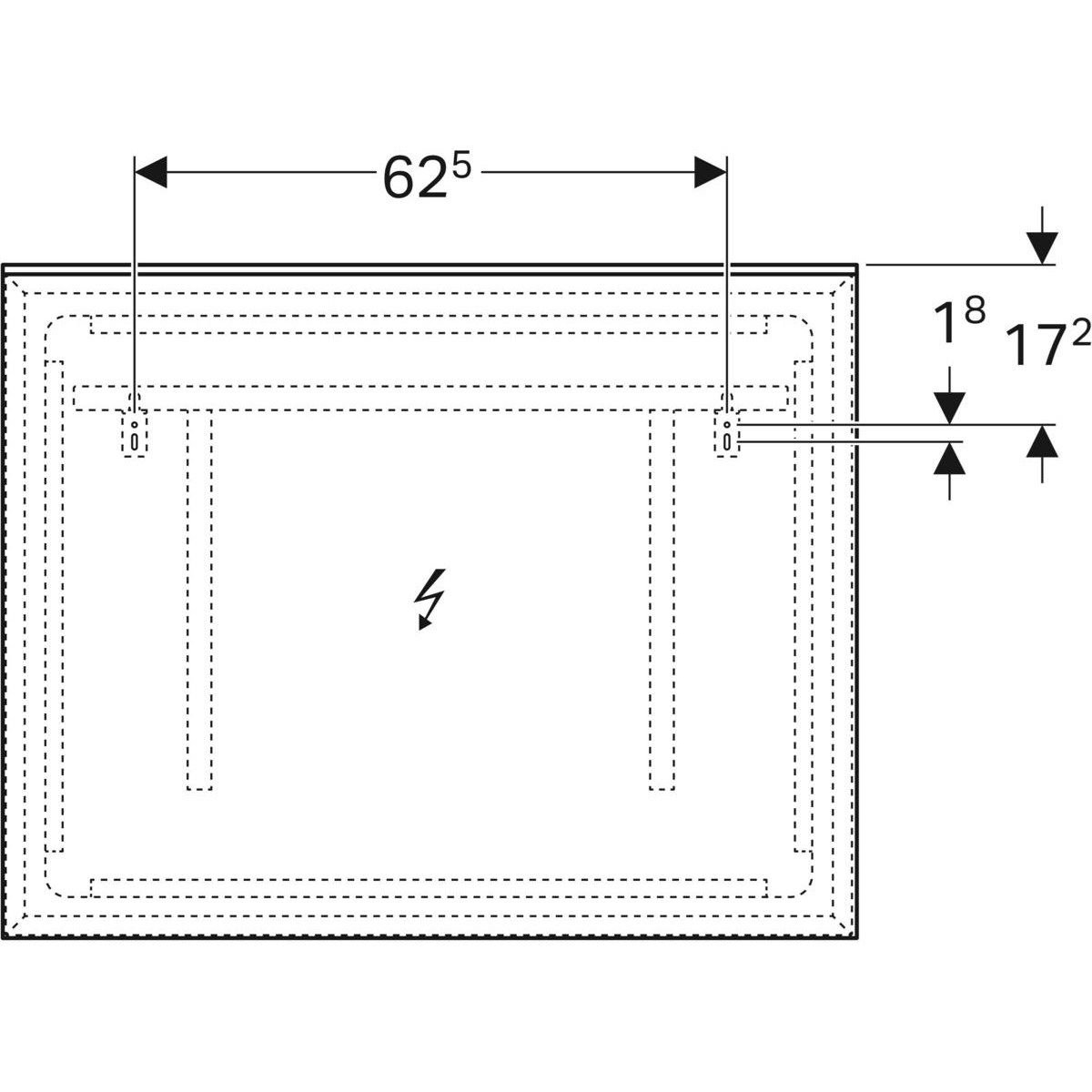 Зеркало со встроенным настенным освещением для ванной комнаты Geberit Xeno2 ARCH-00072159 - Вид №4
