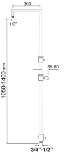 Душевая колонна MIGLIORE Inside ML.SQR-36.263 ML.SQR-36.263.CR - Вид №1