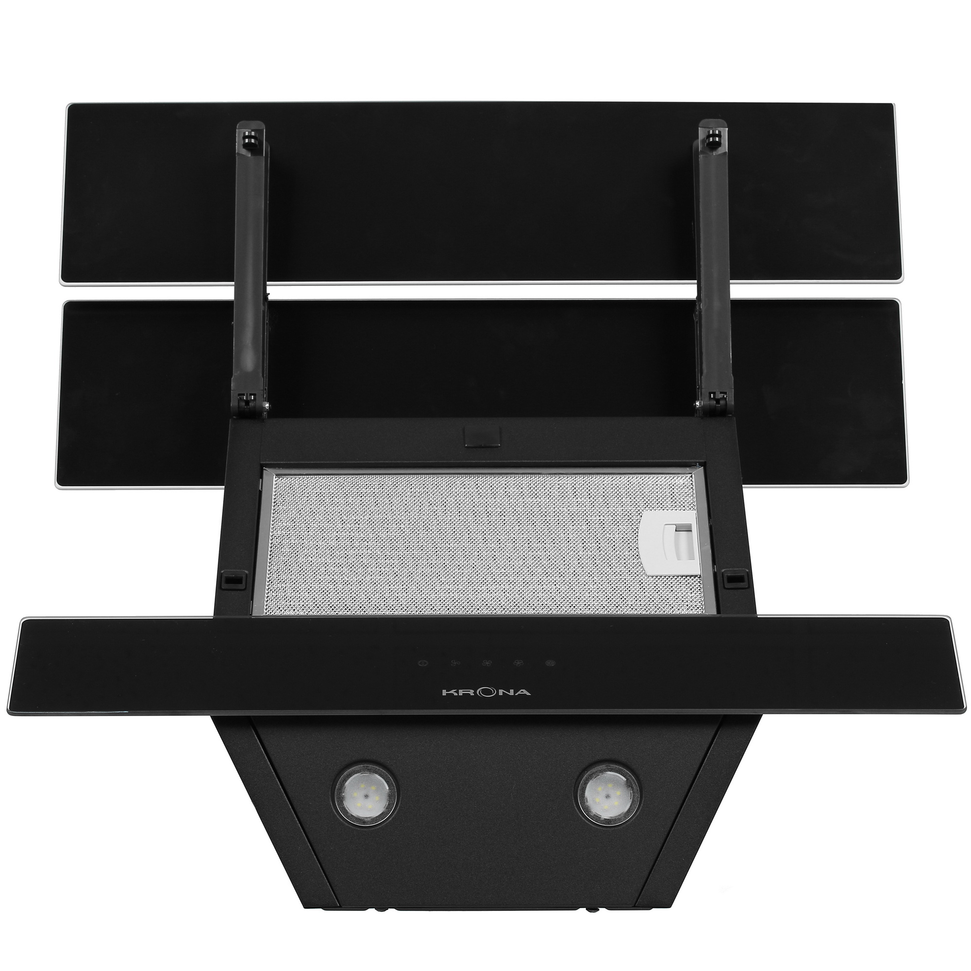 5304625 Вытяжка наклонная KRONA AURORA 600 black S черный/черный STDN-0032500 - Вид №7