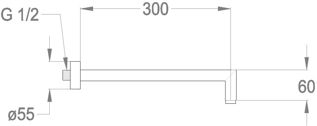 Fir Italia Настенный держатель для душа Soffioni doccia 0554240 - Вид №1