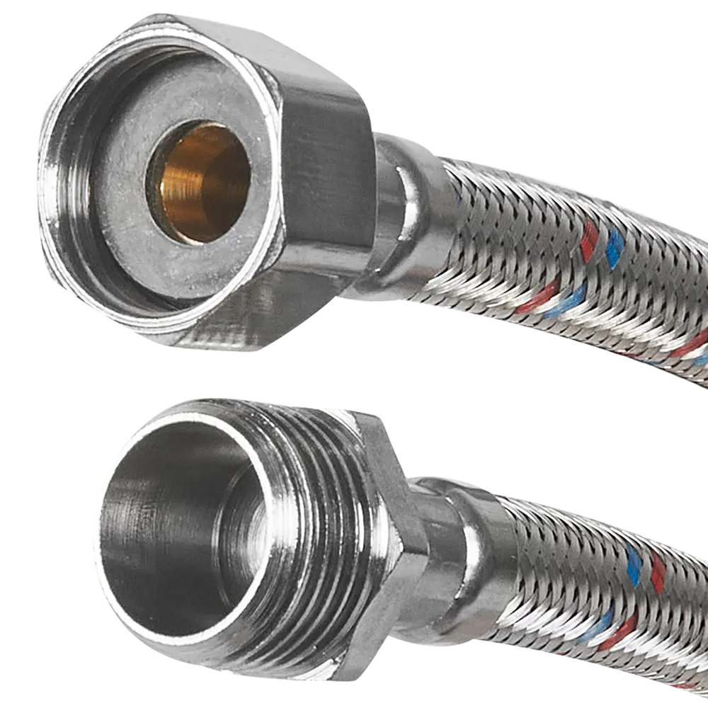 Гибкая подводка для воды Aquabeam 1/2"x1/2" гайка - штуцер 60 см STLM-2074123 - Вид №1