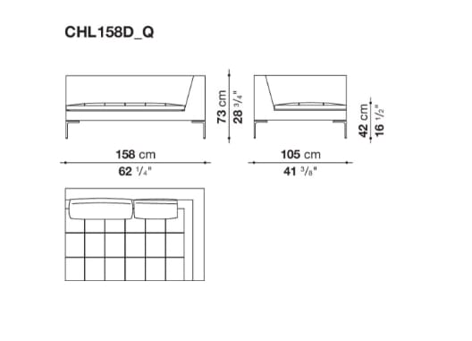 Модульный тканевый диван B&B Italia Charles Large ARCH-00081886 - Вид №3