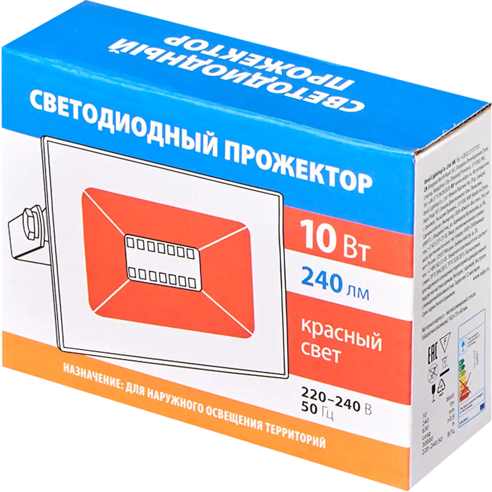 Прожектор Volpe Q516 с красной подсветкой для фасадного освещения 83513853 STLM-0041628 - Вид №4