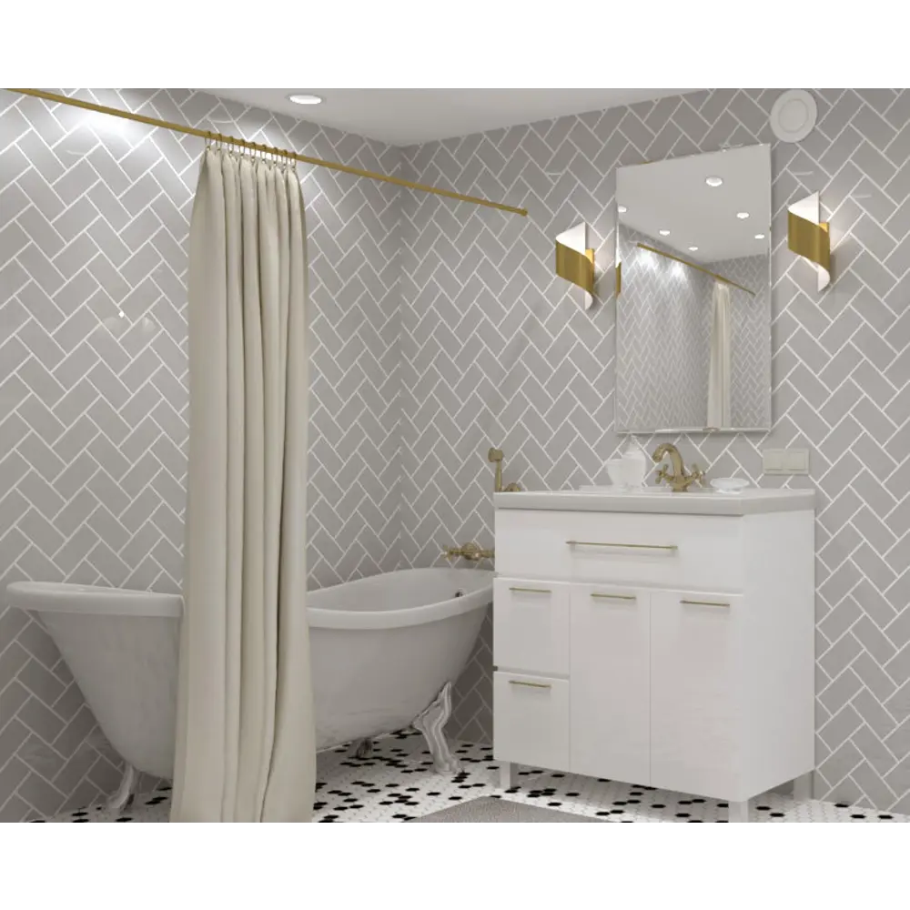 Штора для ванной комнаты «La perla» 180х200 см цвет бежевый 15478349 STLM-2057532 WESS - Вид №6