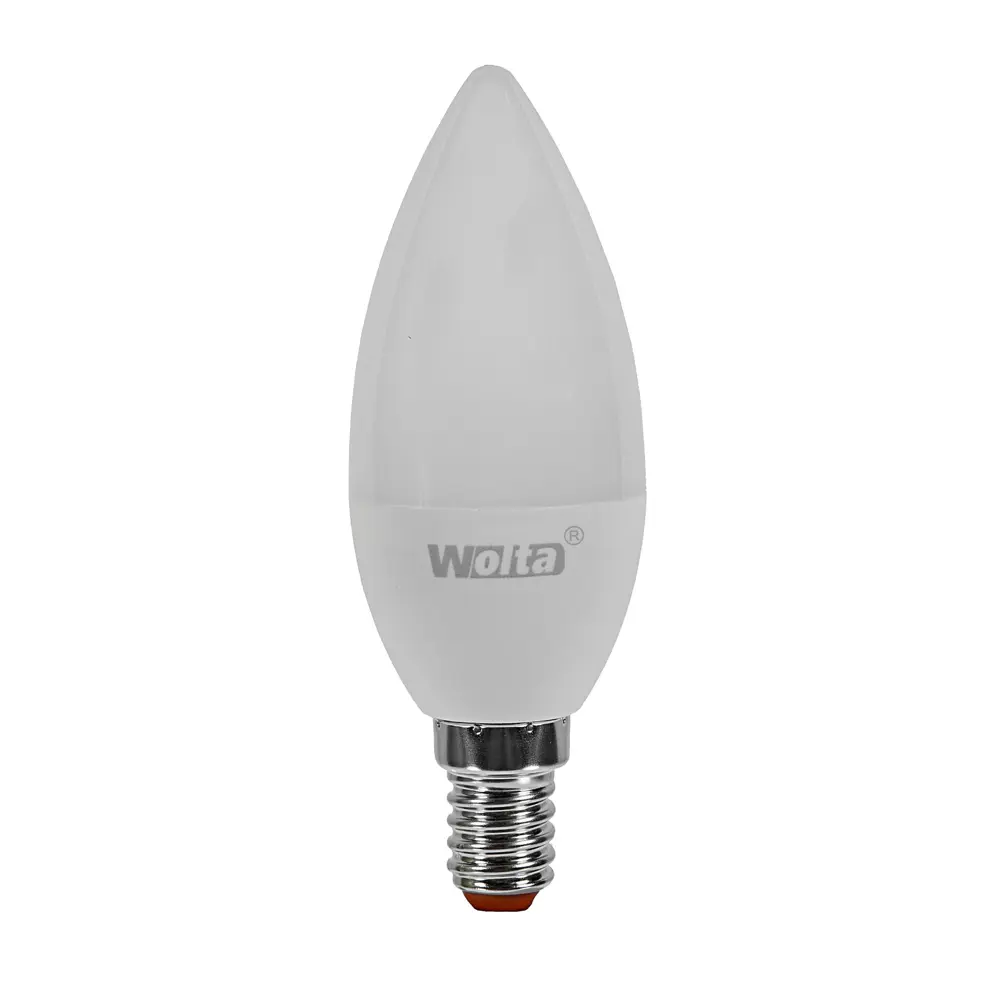 Лампа светодиодная Wolta simple свеча E14 6 Вт 500 Лм свет тёплый белый STLM-2081036