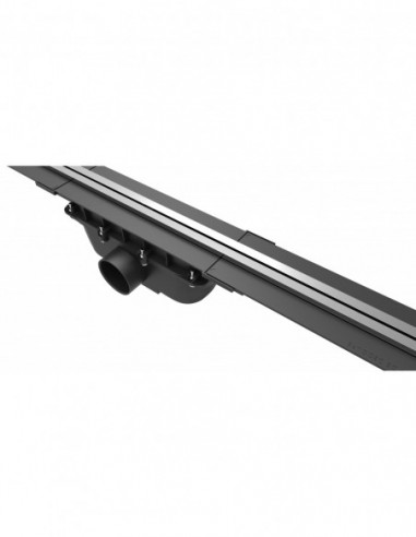 569500 000 00  Водоотводящий желоб Panama, регулируемый от 400 до 1200 мм, с уплотнительной лентой Valentin Хром  - Вид №4