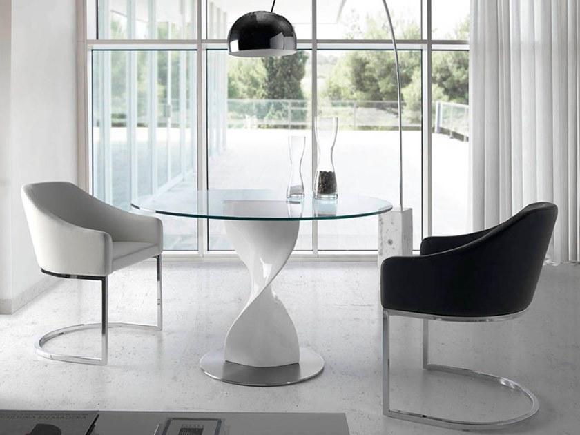 Angel Cerdá Круглый стол из закаленного стекла Urban deco 1001 Angel Cerda - Вид №1