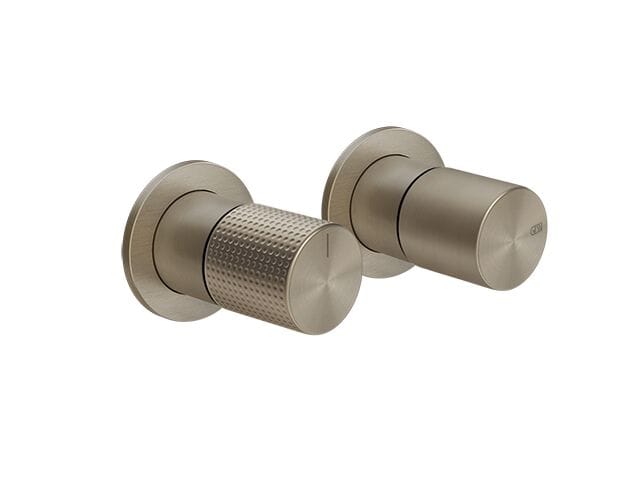 Хромированный латунный смеситель для душа с 2 отверстиями Gessi Habito ARCH-00036646