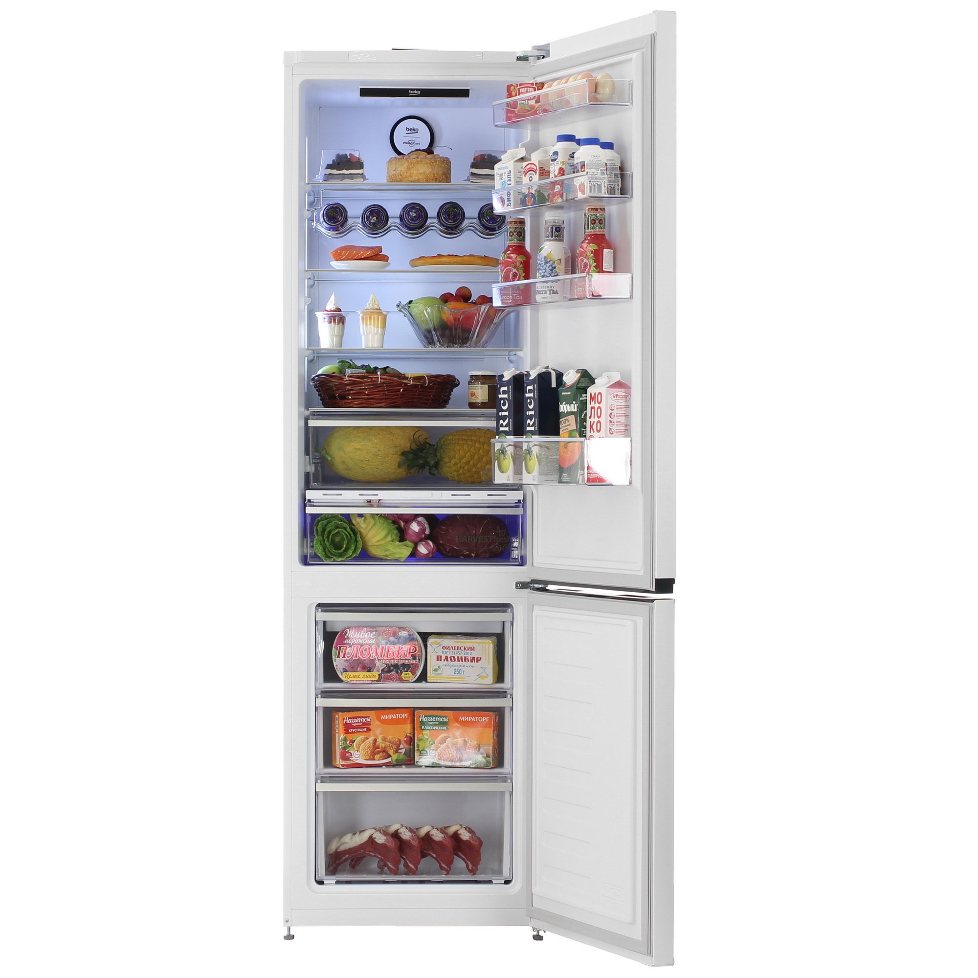 9208977 Холодильник с морозильником   Beko B7R0CNK403LWW белый STDN-0099245 - Вид №5