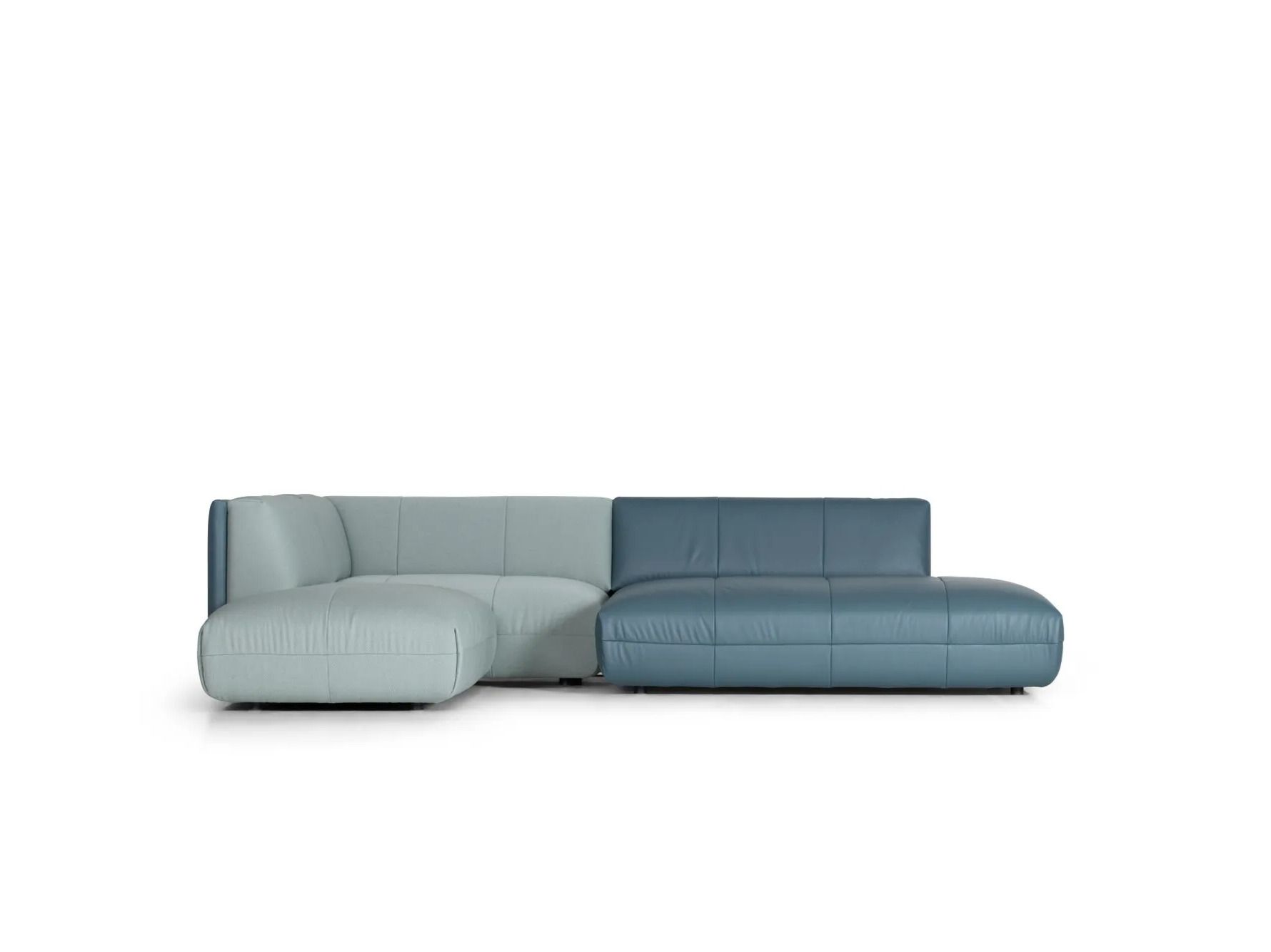 Секционный диван из кожи и ткани de Sede DS-1030 FLATTER ARCH-00104468 - Вид №5