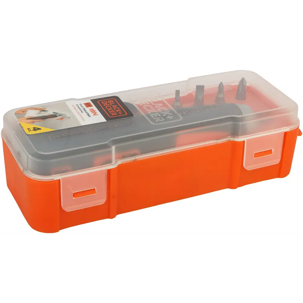 Отвертка аккумуляторная Black&Decker BD40K4, 3.6 В Li-ion 1.5 Ач BLACK + DECKER STLM-2012069 - Вид №12