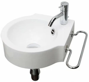 Подвесная раковина настенная овальная Rapsel  белая