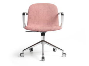 Регулируемый по высоте офисный стул с подлокотниками