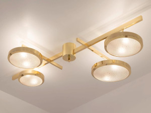 Латунный потолочный светильник