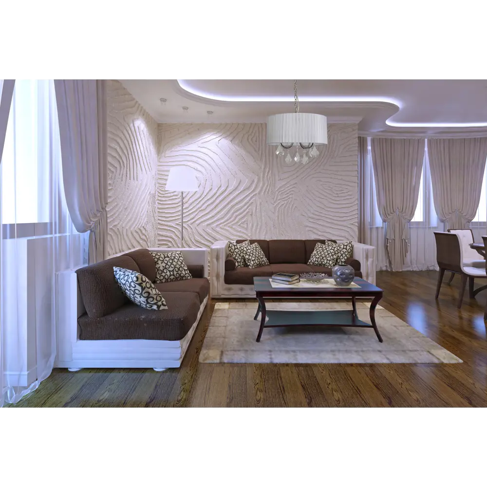 Люстра хрустальная подвесная Жаклин 4 лампы 8 м² цвет белый 82312582 STLM-2133057 MW-Light  - Вид №10