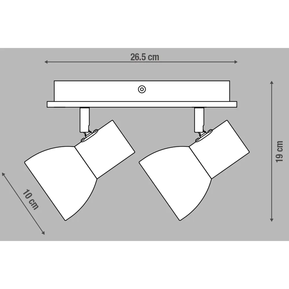 Поворотный спот Inspire Venosa с двумя лампами - скандинавский стиль освещения 82549871 STLM-0029606 - Вид №8