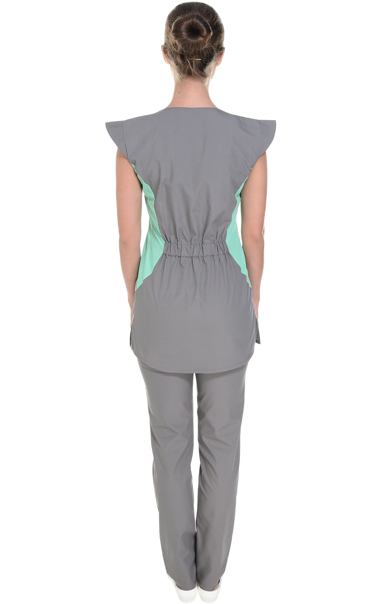 69297 Костюм "Лига" цвет темно-серый с салатовым  Медицинская одежда  размер 40 Спецодежда  - Вид №11