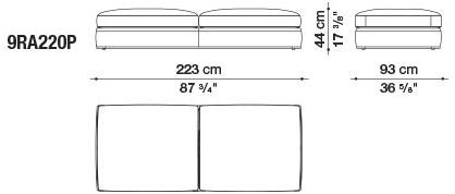 B&B Italia Модульный угловой диван из ткани Richard sun-id-1472345 - Вид №25