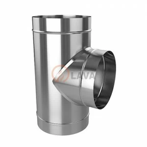 Тройник LAVA 120, нерж. 439 (0,8)