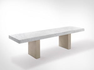 Прямоугольный мраморный стол