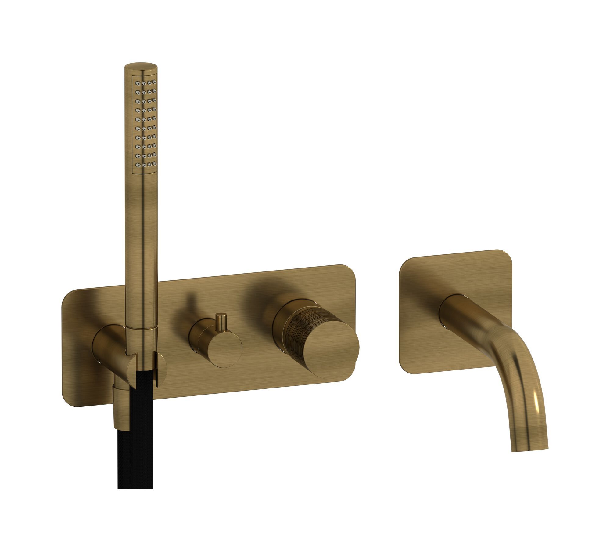 Встраиваемый смеситель для душа с 4 отверстиями и ручным душем IB винил ARCH-00147926 - Вид №6