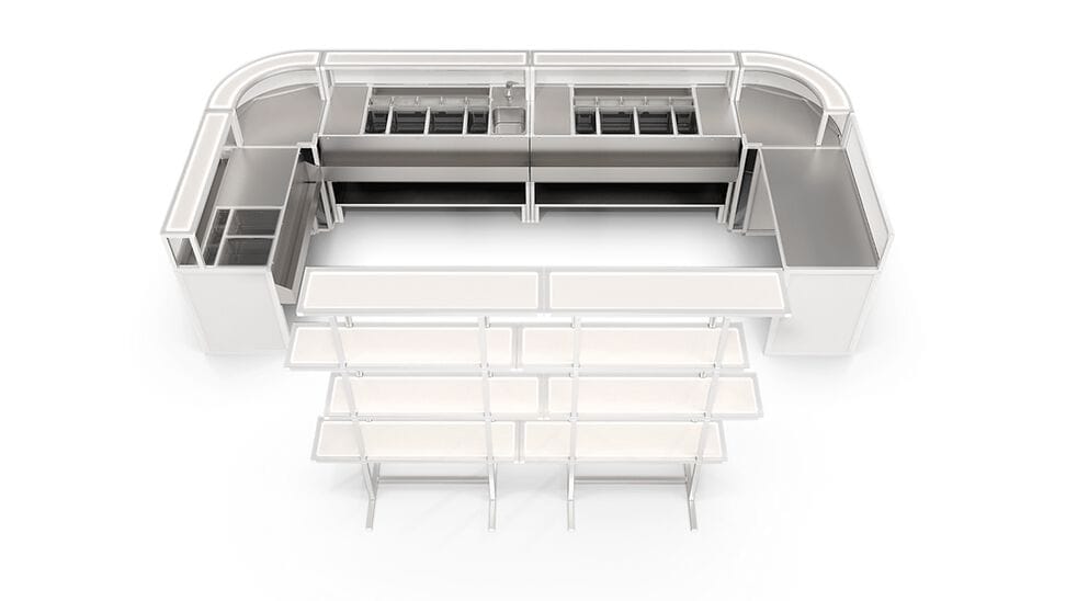 Секционная барная стойка Station Deus® Set-Up ARCH-00118913 - Вид №2