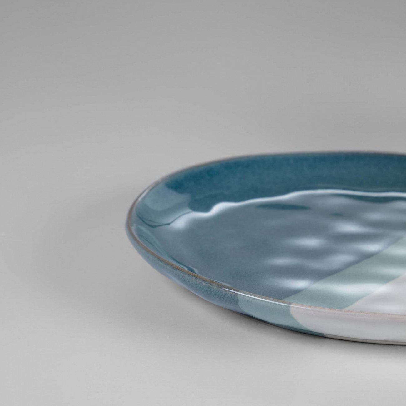 Тарелка керамическая десертная синяя Nelba от La Forma LA FORMA NELBA 00-3865111 Синий  - Вид №1