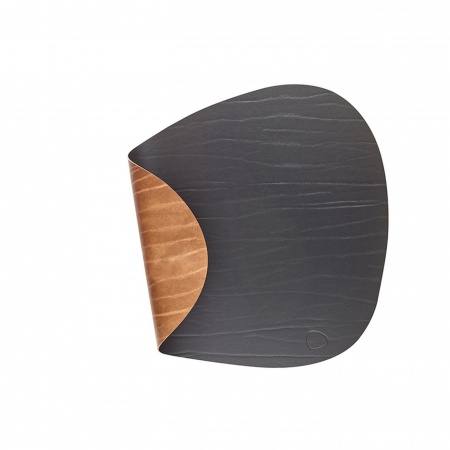 982191 DOUBLE BUFFALO black /  nature подстановочная салфетка фигурная 37x44 см, толщина 2мм;LIND DNA