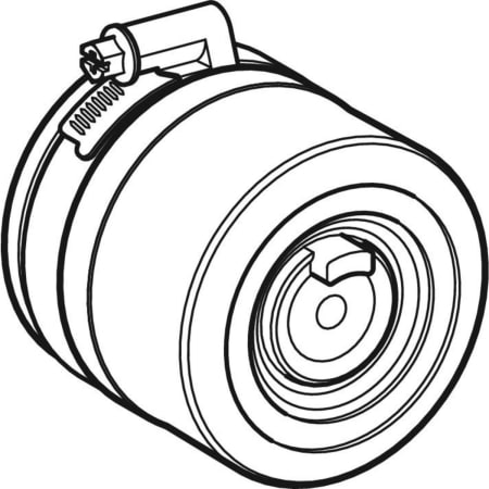 390.695.14.1 Переходная манжета Geberit Silent-PP, на чугунную трубу Geberit  - Вид №1