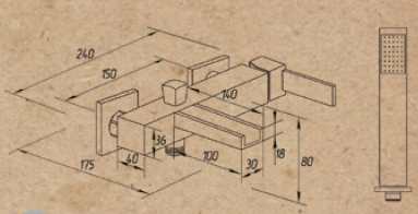 Смеситель MIGLIORE Kvant ML.KVT-2700 для ванны/душа ML.KVT-2700.CR - Вид №1
