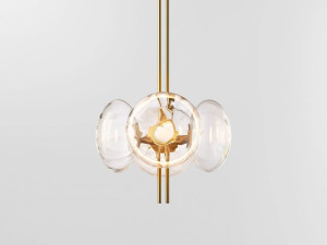 Стеклянный светодиодный подвесной светильник