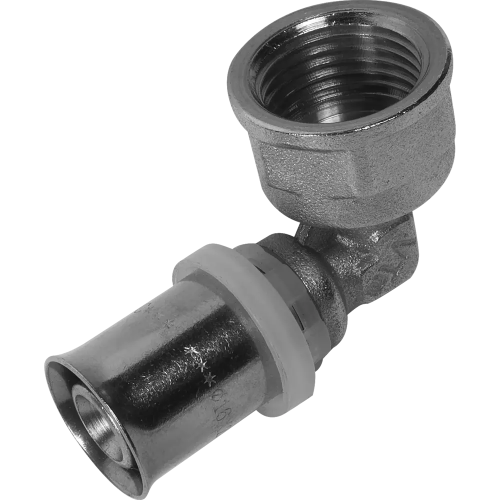 Угол комбинированный 90° Valtec 1/2"x16 мм ВР никелированная латунь VTM.252.N.001604 15474612 STLM-2034787 