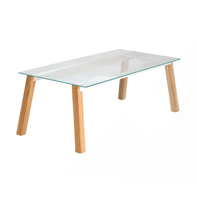 087871 Столик с прозрачным стеклянным топом Capdell Able