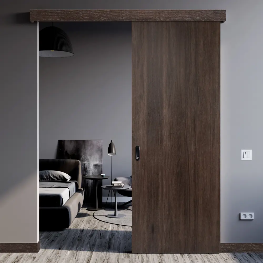 Дверь межкомнатная глухая Мирра 90x200 см Hardflex цвет дуб кастелло с замком и петлями 85546874 STLM-2154647 МАРИО РИОЛИ  - Вид №9