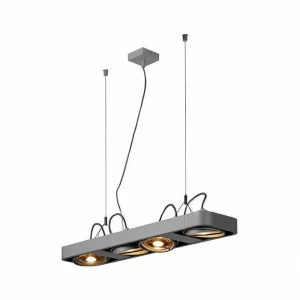 Подвесной светильник серебристый SLV Aixlight R2 Long 159224 SLV ДИЗАЙНЕРСКИЕ, AIXLIGHT R2 SILVER 00-3889715 Серебро