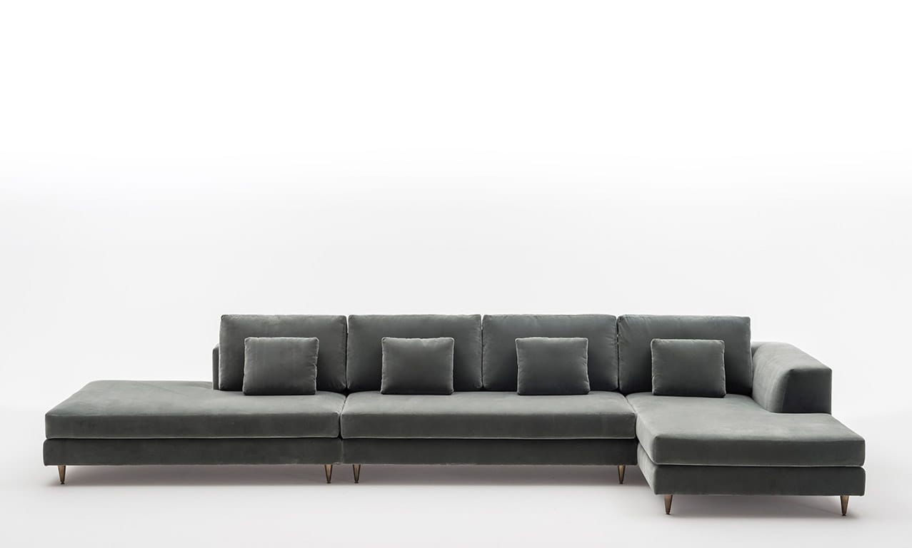 Тканевый диван с полуостровом OAK Милан ARCH-00130890