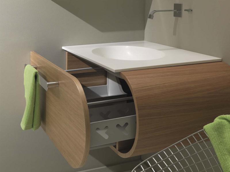 LASA IDEA Тумба под умывальник подвесная угловая Flux_us sun-id-1467762 - Вид №2