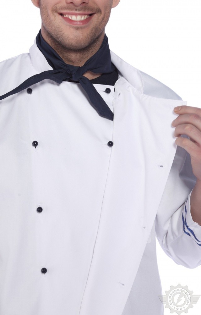64717 Куртка поварская "Люкс-Лайт" синяя полоска  Повар  размер 52-54/182-188 Спецодежда  - Вид №7