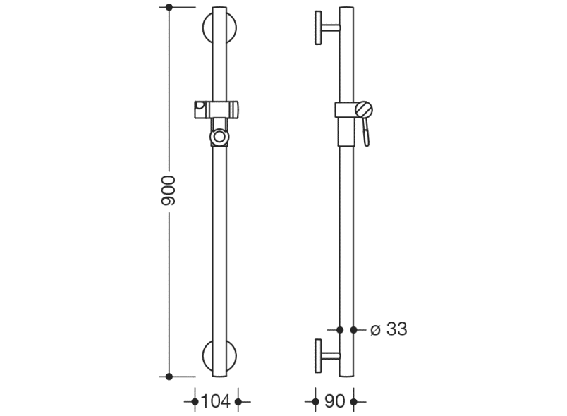 950.33.11099 держатель для душа HEWI Greifen  - Вид №5