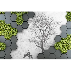 Фотообои Олени в ущелье флизелиновые, 400x270 см, L13-191