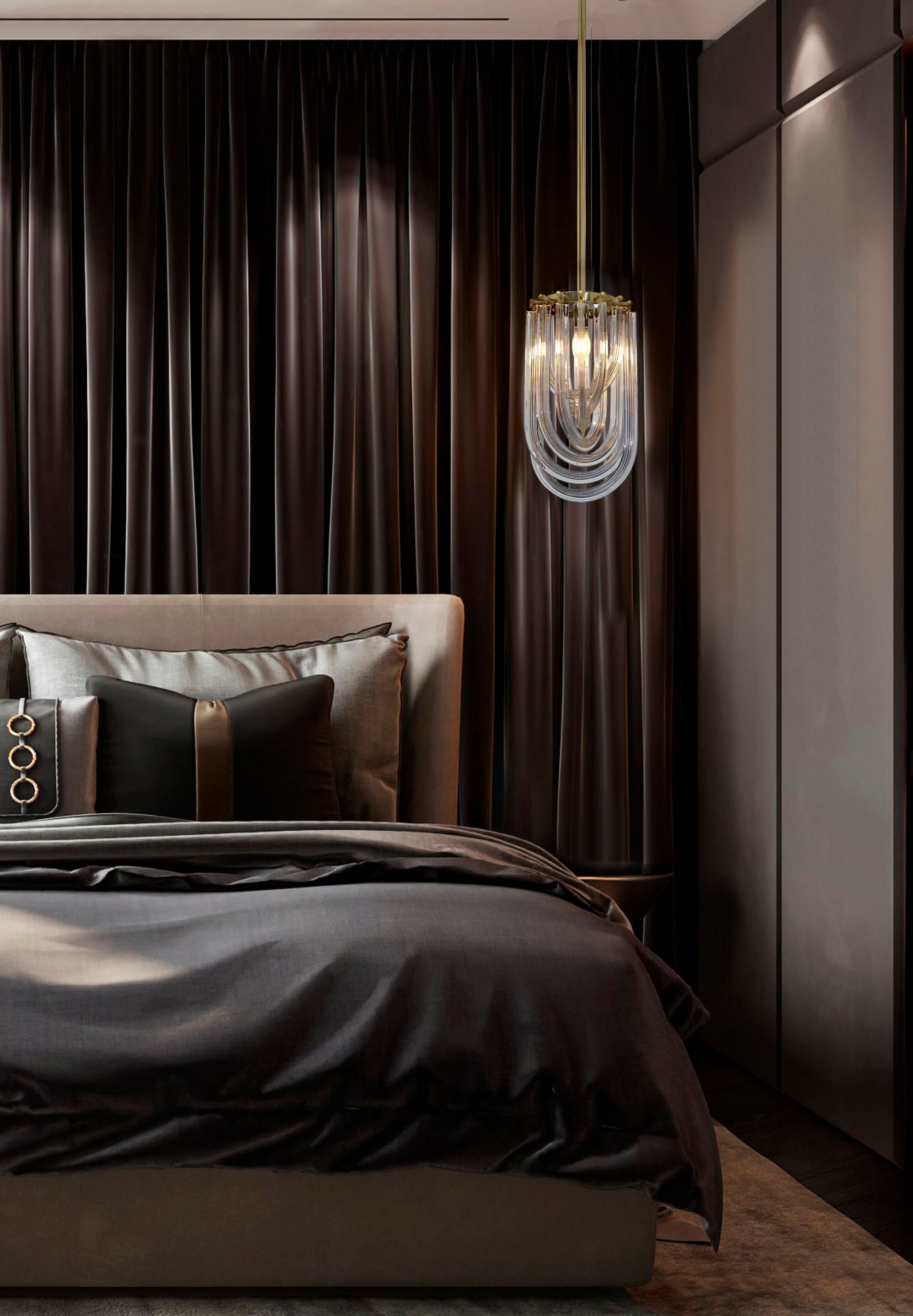 Подвесной светильник из нержавеющей стали и стекла K-Lighting Анатоль ARCH-00079985 - Вид №1