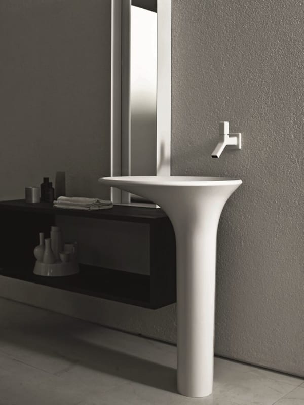 Круглая отдельно стоящая раковина из Cristalplant® Zucchetti ARCH-00107923 - Вид №5